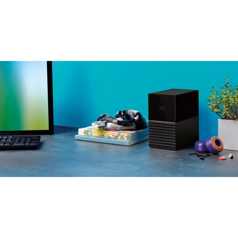 WD My Book Duo WDBFBE0360JBK almacenamiento RAID externo de 36 TB (2x 18 TB HDD), USB-C 3.2 Gen 1, RAID 0/1/JBOD, cifrado por hardware AES de 256 bits, negro