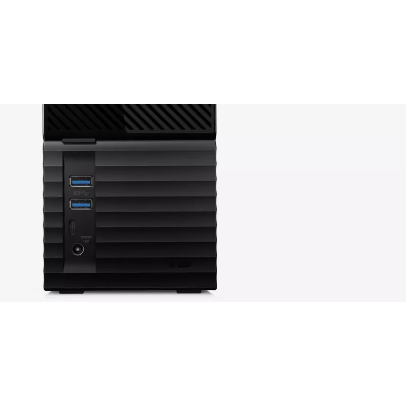WD My Book Duo WDBFBE0360JBK almacenamiento RAID externo de 36 TB (2x 18 TB HDD), USB-C 3.2 Gen 1, RAID 0/1/JBOD, cifrado por hardware AES de 256 bits, negro