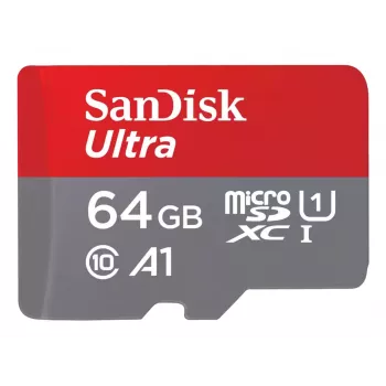 WESTERN DIGITAL SanDisk Ultra micro SDXC 64 GB más Adaptador SD 140 MB/s A1 Clase 10 UHS-I – pack de 2