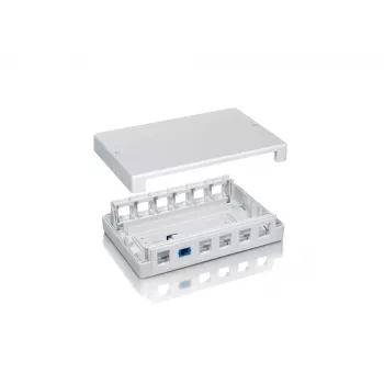 Caja de superficie para 12 puertos Keystone Jack Equip 125460