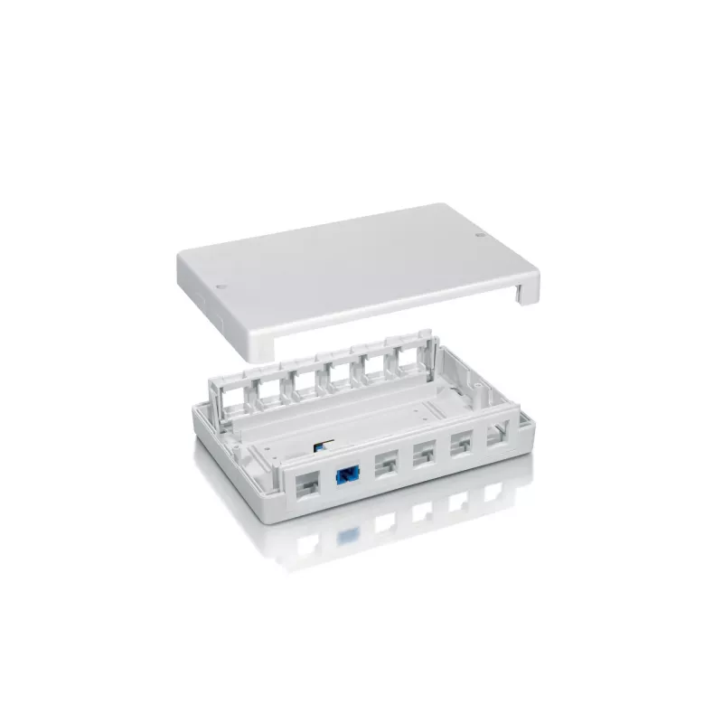 Caja de superficie para 12 puertos Keystone Jack Equip 125460