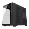 FSP M580-BP Plus caja de PC Midi Tower, ATX/mATX/Mini-ITX, ARGB, cristal templado, 4 ventiladores de 120 mm, negra