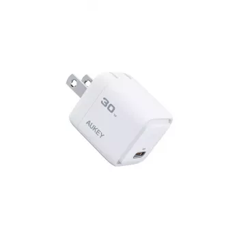 Cargador AUKEY Comet 30W USB-C PA-C1 Interior AC Teléfono móvil Gris