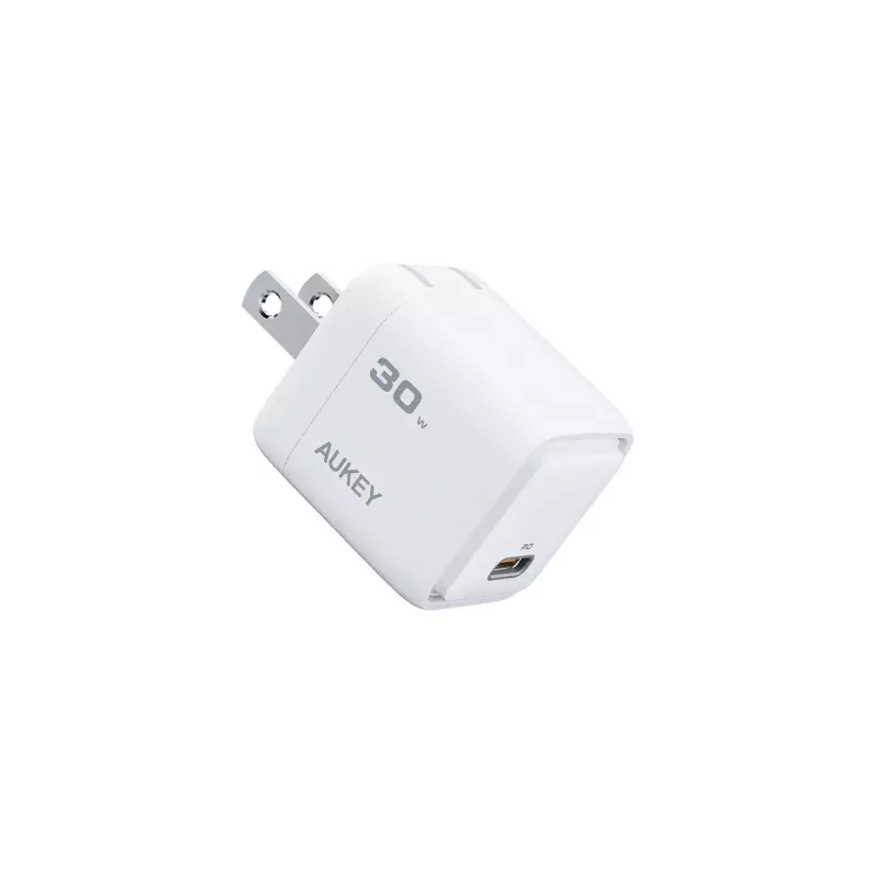 AUKEY Comet Mini PA-C1 cargador de 30 W, 1 puerto, carga rápida, 100–240 V AC, gris