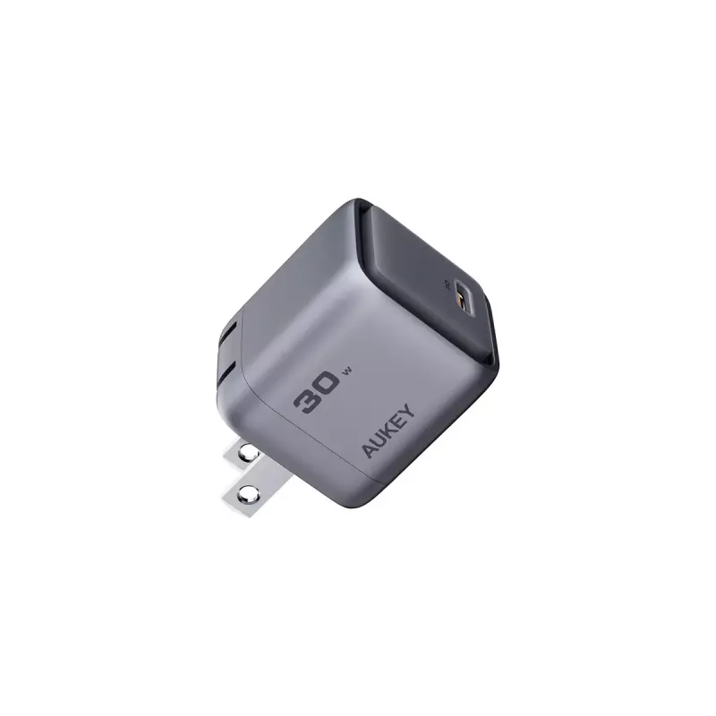 AUKEY Comet Mini PA-C1 cargador de 30 W, 1 puerto, carga rápida, 100–240 V AC, gris