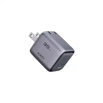 Cargador AUKEY Comet 30W USB-C PA-C1 Interior AC Teléfono móvil Gris