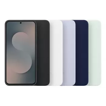 Funda de silicona para Samsung Galaxy S25 FE — Azul claro, para pantalla de 6,7 pulgadas, Forro interior de microfibra