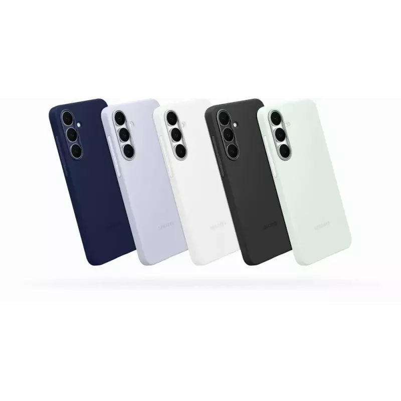 Funda de silicona para Samsung Galaxy S25 FE — Azul claro, para pantalla de 6,7 pulgadas, Forro interior de microfibra