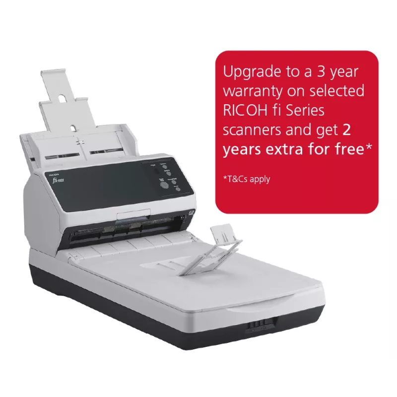 Escáner Ricoh fi-8250 ADF + Alimentador de hojas sueltas 600 x 600 DPI A4 Negro, Gris