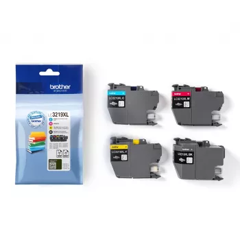 Cartucho de tinta Brother LC3219XLVAL 4 uds. original negro, cian, magenta, amarillo