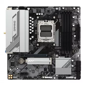 GIGABYTE B650M GAMING PLUS WIFI Placa base - CPUs AMD Ryzen 9000, VRM 5+2+2 fases, hasta 8000 MHz DDR5, 2x PCIe 4.0 M.2, 2,5 GbE LAN, WIFI 6E, USB 3.2 Gen 1