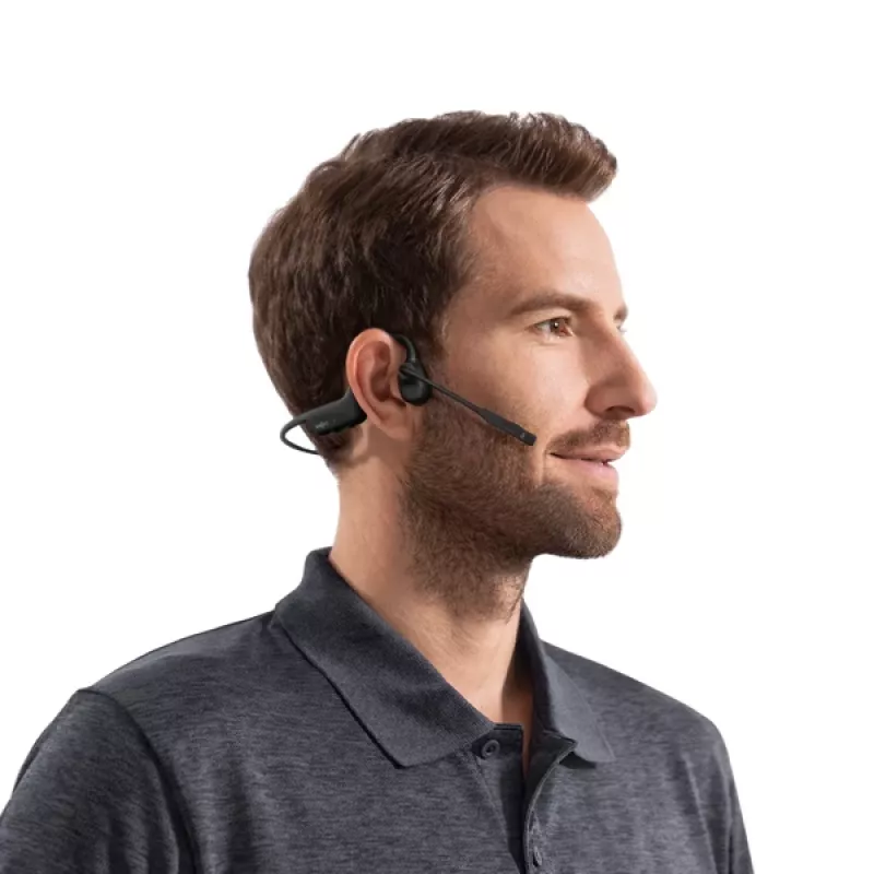 SHOKZ C110-AI-BK-EN Auriculares/Headset Inalámbrico Ear-Hook Oficina/Callcenter Bluetooth Negro