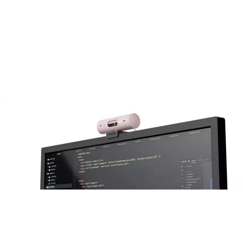 LOGITECH Brio 500 Webcam Full HD Rosa