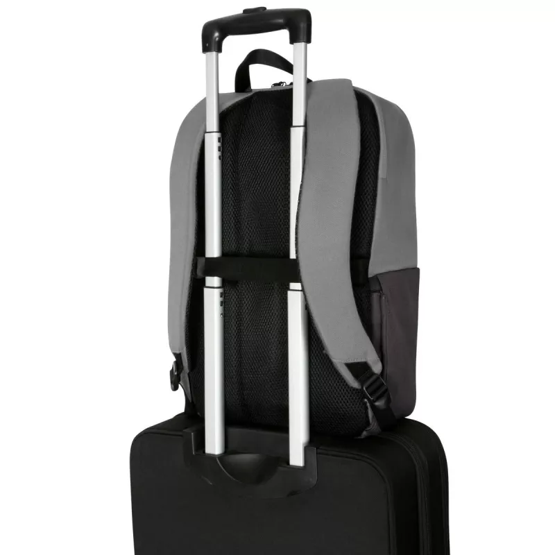 Mochila Targus Sagano 39,6 cm 15,6 pulgadas Negro Gris 2 bolsillos frontales