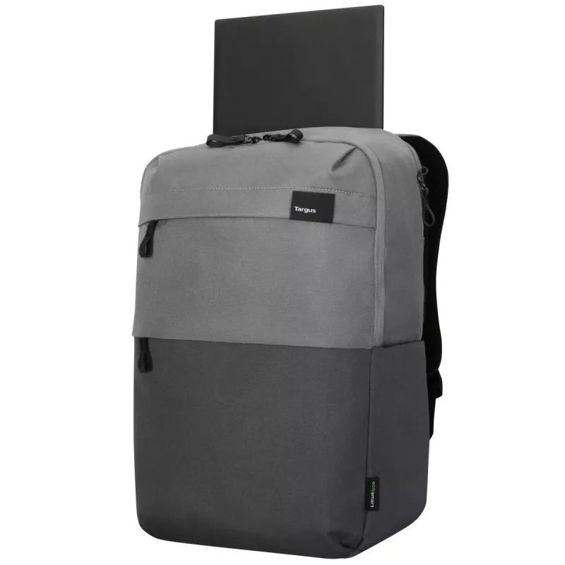 Mochila Targus Sagano 39,6 cm 15,6 pulgadas Negro Gris 2 bolsillos frontales