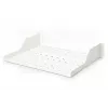 DIGITUS Bandeja de montaje en rack 2U fija ventilada, color gris (RAL 7035), hasta 25 kg, 85x483x350 mm