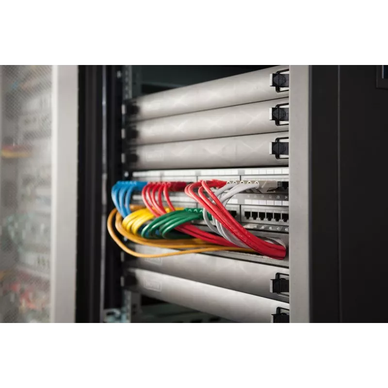 DIGITUS Panel ciego 1U, encajable, material ABS color negro