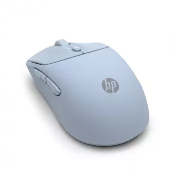 HP 400 Ratón inalámbrico silencioso azul, ambidiestro, RF Wireless + Bluetooth, 6000 DPI, Azul
