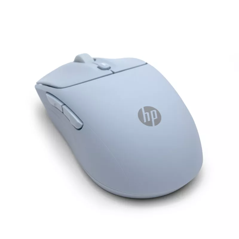HP 400 Ratón inalámbrico silencioso azul, ambidiestro, RF Wireless + Bluetooth, 6000 DPI, Azul
