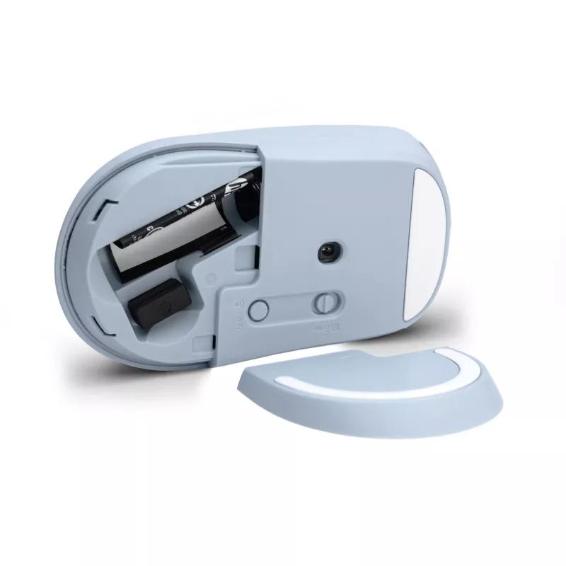 HP 400 Ratón inalámbrico silencioso azul, ambidiestro, RF Wireless + Bluetooth, 6000 DPI, Azul