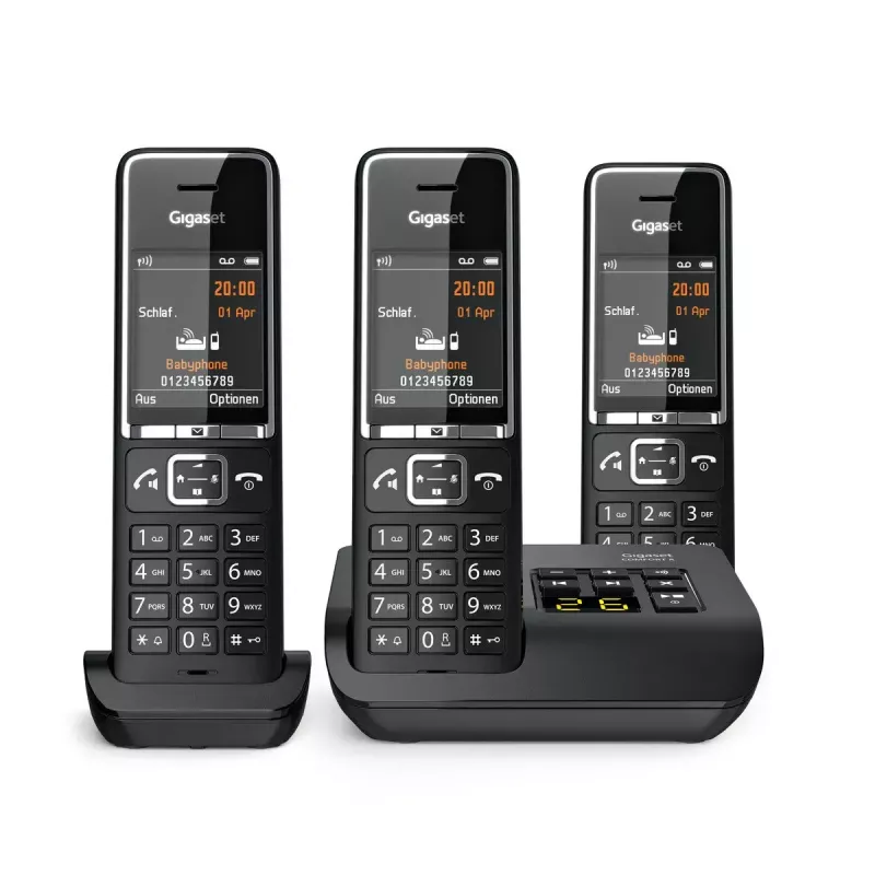 Teléfono analógico Gigaset COMFORT 550A inalámbrico con identificación de llamadas