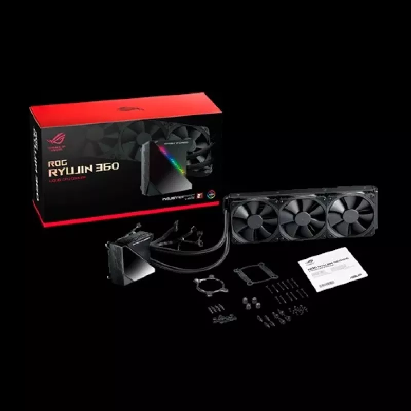 Refrigeración líquida todo en uno para procesador ASUS ROG RYUJIN 360 12 cm negro 1 ud.