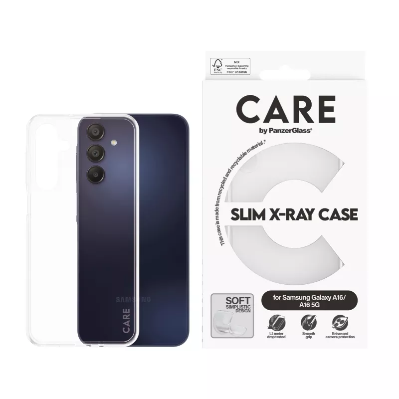 Funda PanzerGlass CARE by funda de moda transparente X-Ray Soft Basic Samsung A15 A15 5G