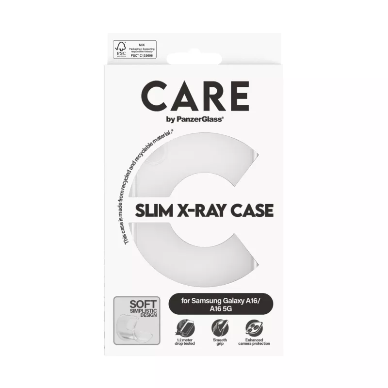 Funda PanzerGlass CARE by funda de moda transparente X-Ray Soft Basic Samsung A15 A15 5G