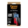 Protector de pantalla PanzerGlass de privacidad 2 vías para iPhone 17 Pro Max — cristal templado, ajuste ultra ancho, EasyAligner