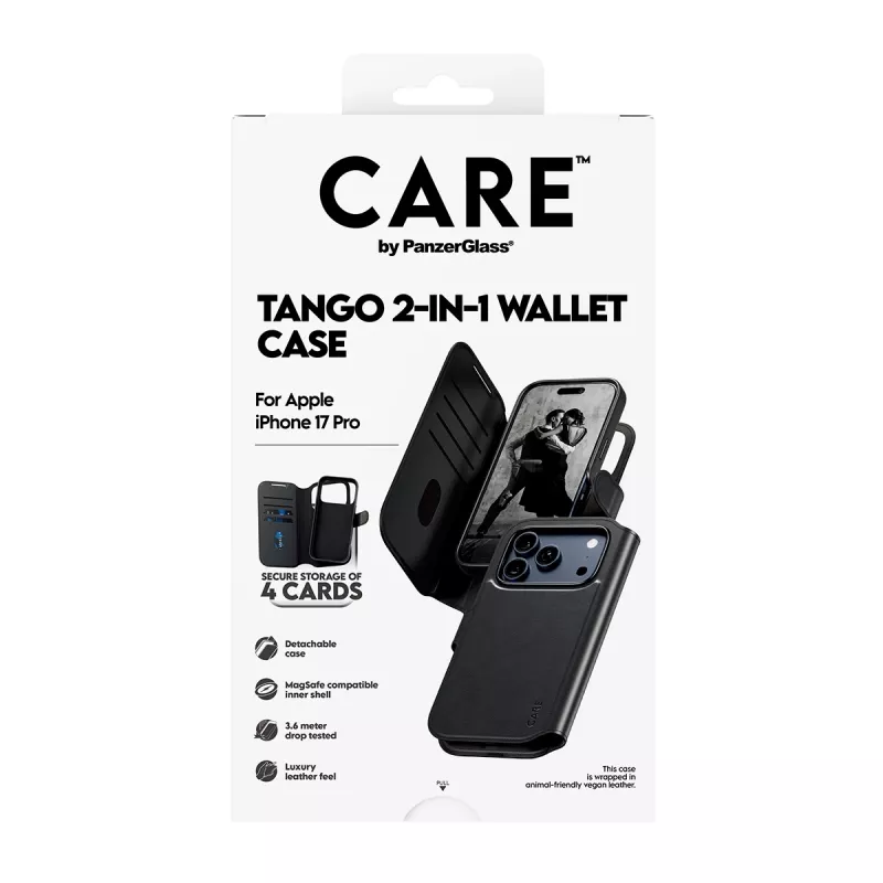 PanzerGlass CARE™ by ® Tango 2-in-1 Wallet Case con MagSafe iPhone 17 Pro