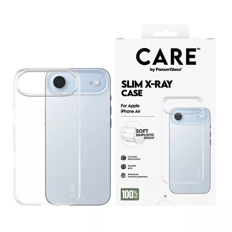 PanzerGlass CARE™ by ® X-Ray funda iPhone Air, funda, Apple, Apple - iPhone Air, transparente