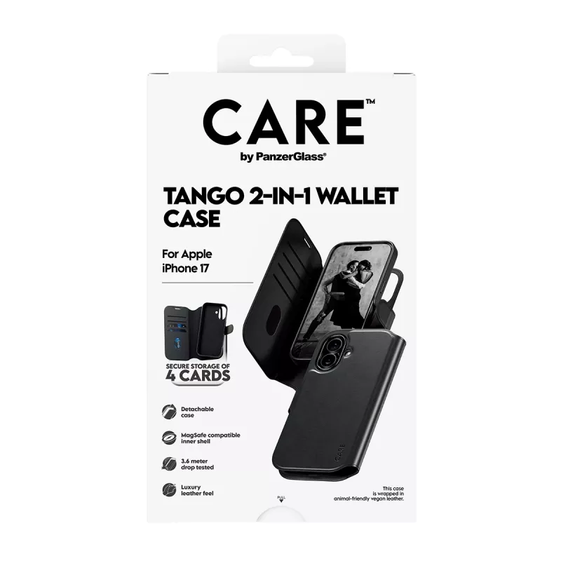 PanzerGlass CARE™ by ® Tango 2-in-1 funda tipo cartera con MagSafe iPhone 17