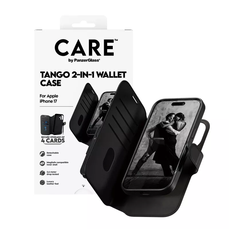 PanzerGlass CARE™ by ® Tango 2-in-1 funda tipo cartera con MagSafe iPhone 17