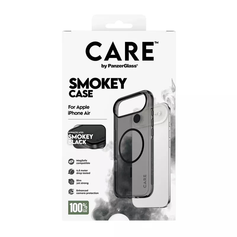 PanzerGlass CARE™ by ® Urban Explorer Case Smokey con MagSafe negro iPhone Air