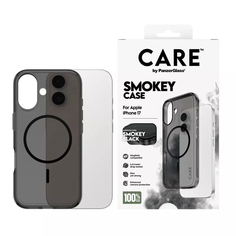 PanzerGlass CARE™ by ® Urban Explorer Case Smokey con MagSafe negro iPhone 17