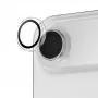 Protector de lente de cámara PanzerGlass Hoops para iPhone Air — vidrio templado y silicona, transparente, 1 ud.