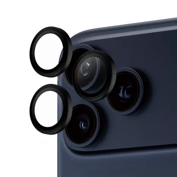 PanzerGlass ® Hoops® protector de lente de cámara negro iPhone 17 Pro | iPhone 17 Pro Max | iPhone 16 Pro | 16 Pro Max