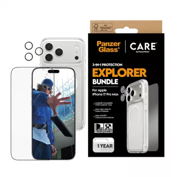 PanzerGlass ® | CARE by ® Flagship 3-in-1 Urban Explorer pack iPhone 17 Pro Max