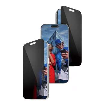 Protector de pantalla PanzerGlass 2-Way Privacy para iPhone 17 Pro Max — vidrio templado, Ultra-Wide Fit, FASTFIT
