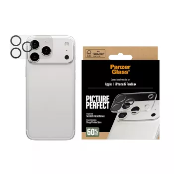 Protector de lente de cámara PanzerGlass iPhone 17 Pro Max resistente a arañazos y golpes