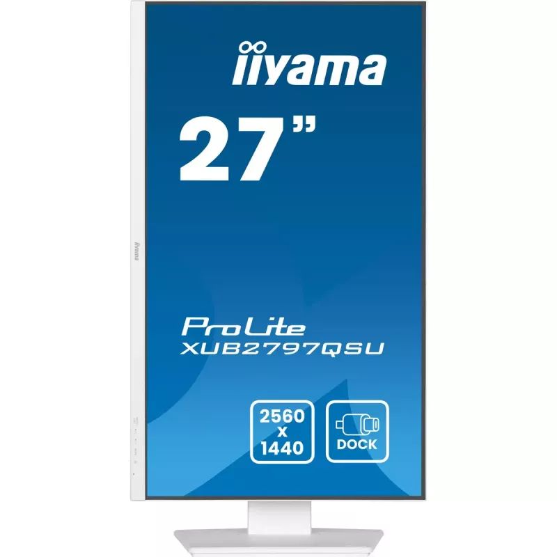 iiyama ProLite XUB2797QSU-W2 Monitor de ordenador 68,6 cm (27 inch) 2560 x 1440 píxeles Quad HD LED Blanco