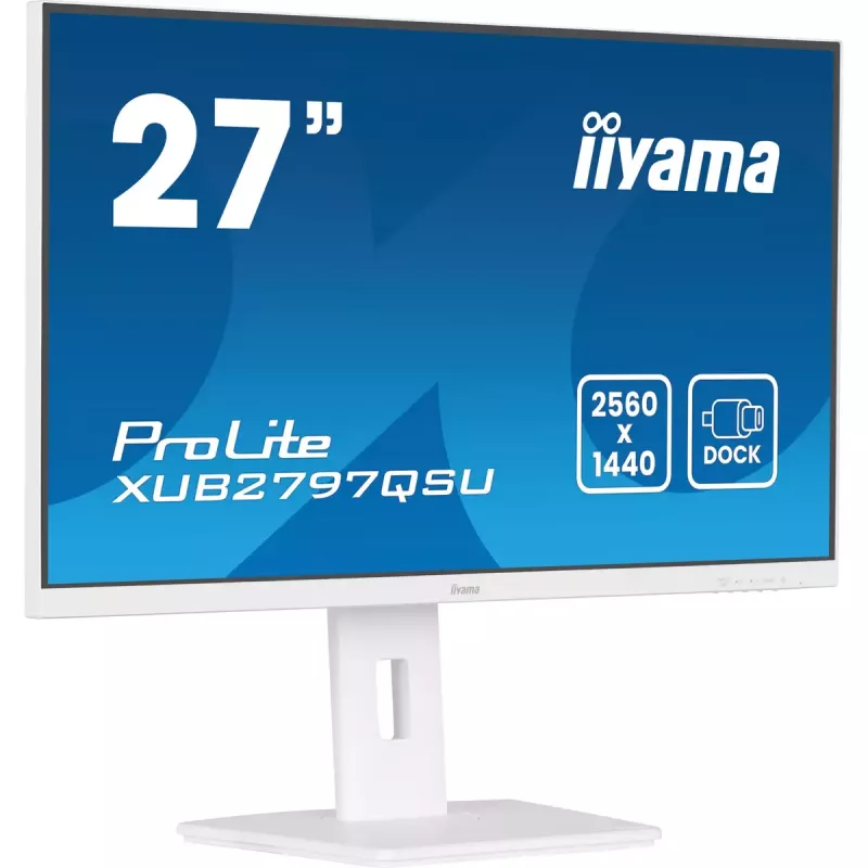 iiyama ProLite XUB2797QSU-W2 Monitor de ordenador 68,6 cm (27 inch) 2560 x 1440 píxeles Quad HD LED Blanco