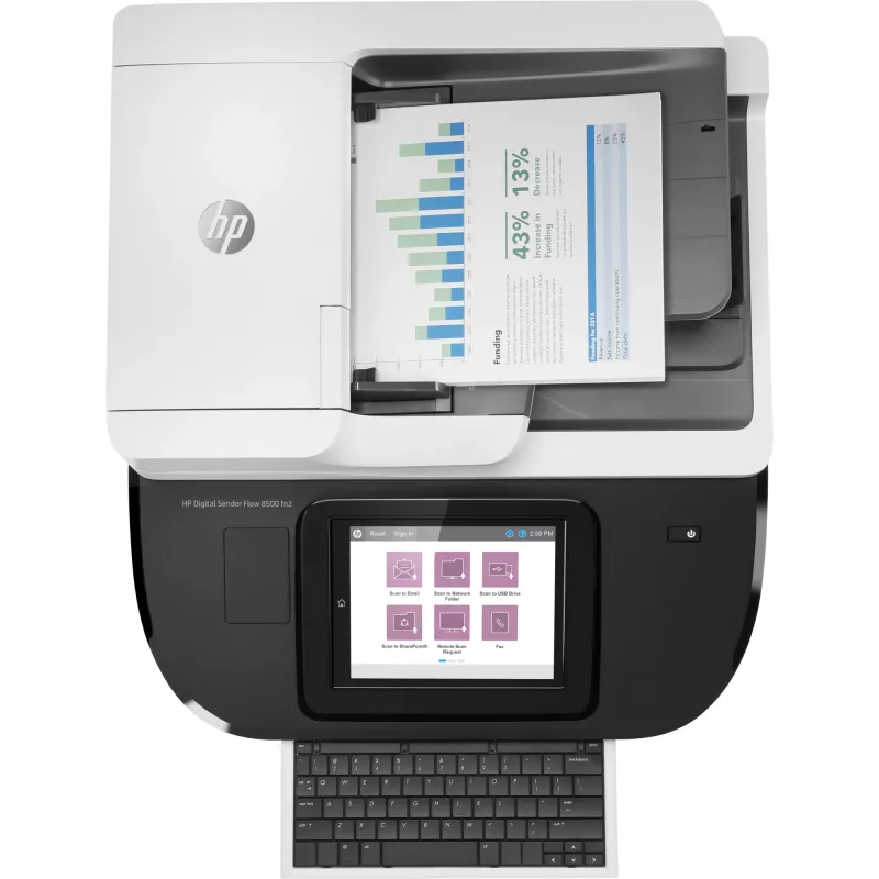 Escáner de mesa y ADF HP Flow 8500 fn2 600 x 600 DPI
