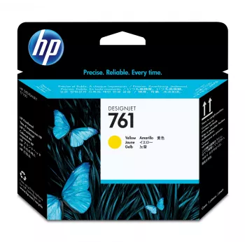 Cabezal de impresión HP 761 Amarillo Designjet, impresora HP DesignJet T7100, inyección térmica, Amarillo, Singapur, 28 mm, 143 mm