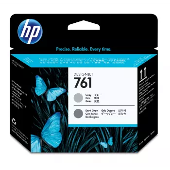 Cabezal de impresión HP 761 Gris/Gris oscuro DesignJet, impresora HP DesignJet T7100, inyección térmica, Gris, Singapur, 28 mm, 143 mm