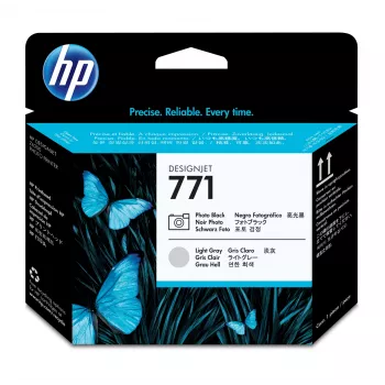 Cabezal de impresión HP 771 Negro foto/Gris claro DesignJet