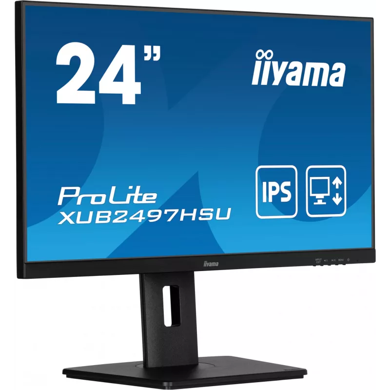 iiyama XUB2497HSU-B2 Monitor de ordenador 60,5 cm (23,8 inch) 1920 x 1080 píxeles Full HD LED Negro