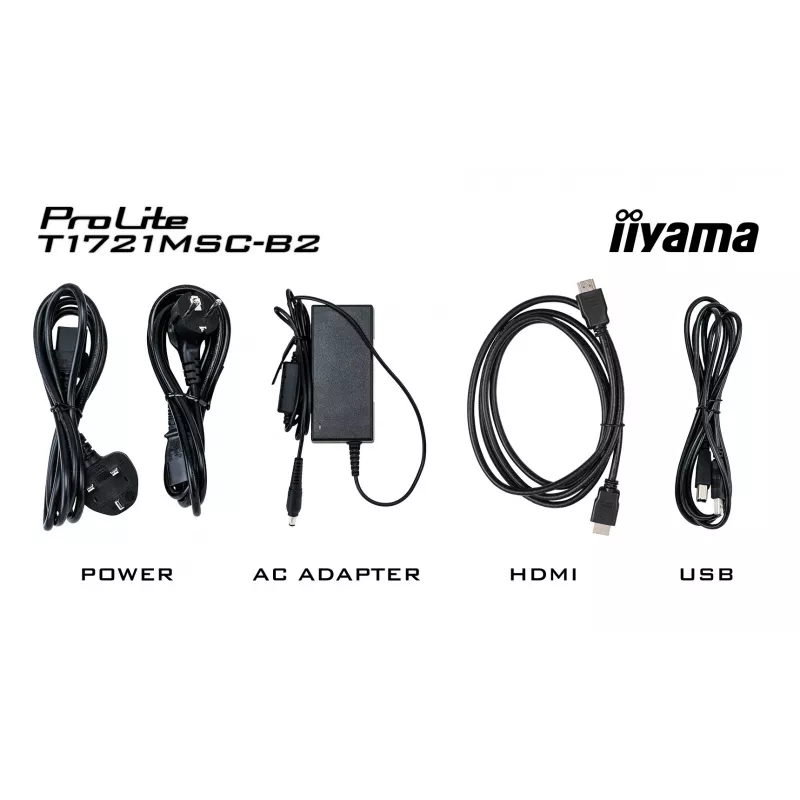 iiyama ProLite T1721MSC-B2 Monitor de ordenador 43,2 cm (17 inch) 1280 x 1024 píxeles SXGA LED Táctil Sobremesa Negro