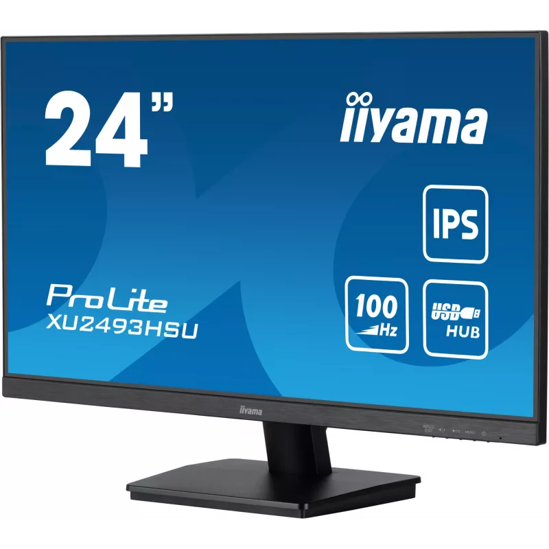 iiyama ProLite XU2493HSU-B7 Monitor de ordenador 60,5 cm (23,8 inch) 1920 x 1080 píxeles Full HD LED Negro