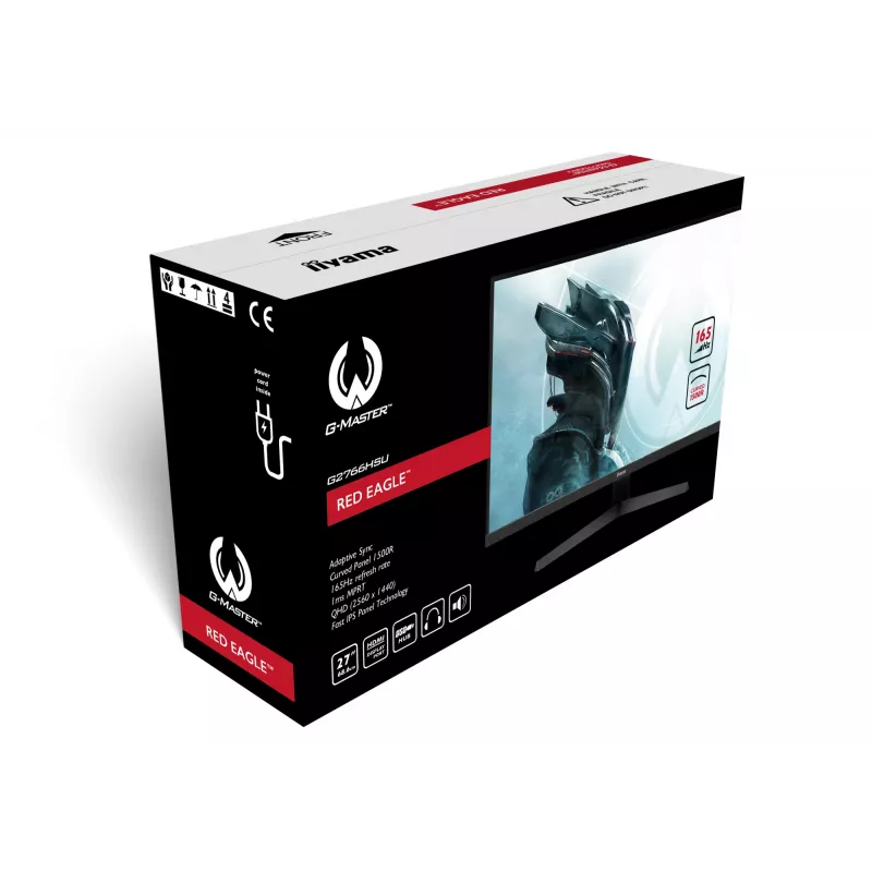 iiyama G-MASTER G2766HSU-B1 Monitor de ordenador 68,6 cm (27 inch) 1920 x 1080 píxeles Full HD LED Negro